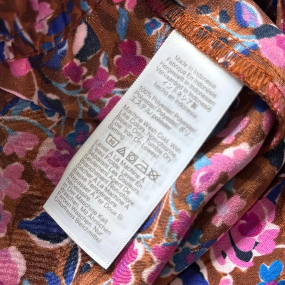 J.Crew Slip Skirt in Warm Chicory Pressed Dahlia NWT